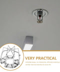 Robust Fire Sprinkler Guard 2 75 Inch Universal Head Cover KnockOut Bump Shield mounted on ceiling for fire protection.
