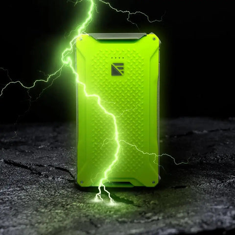 Dark Energy Poseidon Pro Indestructible Portable Charger 10,000 mAh Black With USB A And USB C Connectors, Armorflex