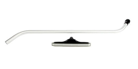 Heavy Duty Wet Dry Squeegee Vacuum Tool With 2 Piece S-Wand For 1.5 Inch Hose, aluminum wand and dual blade squeegee
