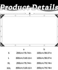 Dimensions of All-Weather Rectangle Sun Shade Sail For Outdoor Porch And Patio, UV Block And Rain Resistant Canopy Cover
