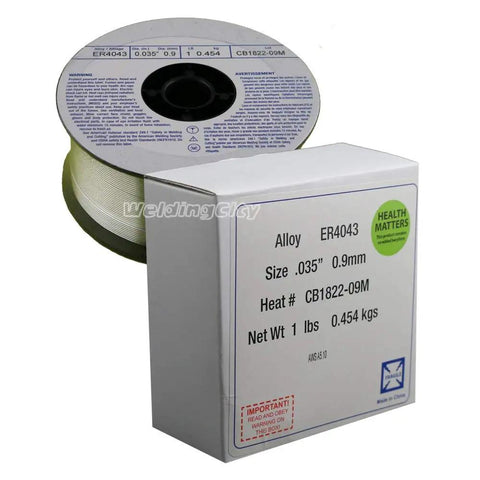 ER4043 Aluminum MIG Welding Wire Bang-For-Your-Buck 1 Lb Spools Pack of 2 product and packaging 0.045 inch