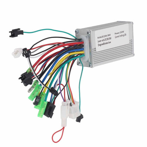 Brushless Motor Controller For Electric Bikes And Scooters Auto Detect 24V 36V 250W Speed Regulator with multiple wires