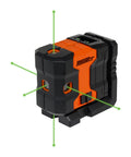 Green Laser Level Kit With Self Leveling 5 Dot GreenBrite Technology showing laser projection in use
