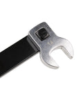 Close-up of a wrench from 8 Piece Serpentine Belt Tool Kit With 3/8 Inch Drive And 1/2 Inch Drive Belt Tensioner Wrench Set For Auto Engine Maintenance