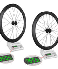 700C Carbon Fiber Road Wheel Set With 50mm Deep Section Vacuum Integrated Wheel Set And Fixed Gear V Brake Toray T800 Construction on scale
