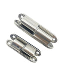 Heavy Duty Corner Hinge For Industrial Cabinets 304 Stainless Steel Detachable 35mm Long Zinc Alloy Easy Install, shown in two sizes