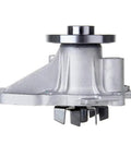 Heavy Duty Direct Replacement Water Pump With Gasket For Toyota And Scion Engines side view showcasing durable steel design.