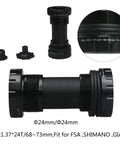 38T Narrow Wide MTB Crankset 170mm Arm 68mm Bottom Bracket with Alloy 6061 construction, detailed view of bottom bracket