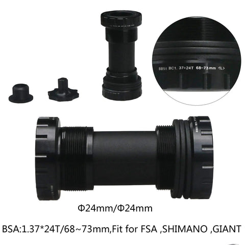38T Narrow Wide MTB Crankset 170mm Arm 68mm Bottom Bracket with Alloy 6061 construction, detailed view of bottom bracket