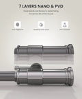 Black Stainless Kitchen Faucet With Pull Down Sprayer And Soap Dispenser, showing anti-corrosion and water-resistance features.