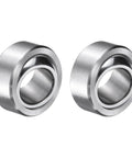 COM9T Spherical Plain Bearings 2 Pack 9/16 Inch Chrome Steel Bushings showing smooth chrome finish and inner diameter for heavy duty use.