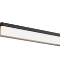 32.3 Inch Modern Rectangle Black Matte LED Vanity Light Over Mirror Bar 4000K Daylight Wall Sconce For Bathroom, side view