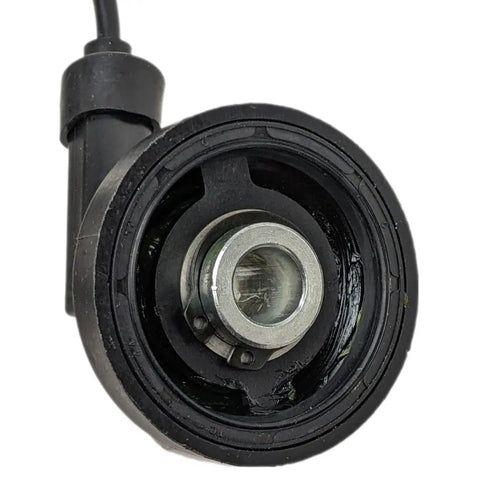 Close-up of Speedometer Drive Gear Hub With Speed Sensor For 4 Stroke GY6 50cc Scooters And YY125 2A Bikes, 12mm axle hole.