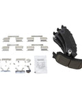 Rear Ceramic Brake Pad And Vented Rotor Set For 1999 2006 Chevrolet Silverado 1500 2002 Avalanche pad set with clips