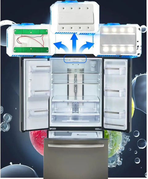 Fridge LED Light Board PCB Replacement For Refrigerator W11043011 W10866538 PS12070396 PCB Only Housing Not Included Snap In Install Plug And Play Lighting Upgrade For Your Refrigerator