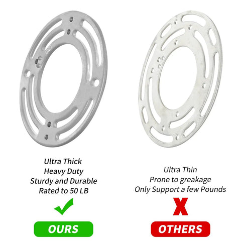 Heavy Duty 2 Pack Universal Fixture Mounting Brackets, 4 Inch Diameter Steel Round Crossbar With Screw, 50 Lb Rating For Ceiling Pendant Lights, Chandeliers, Wall Sconces, Barn Lights