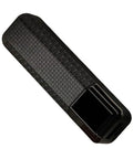 Rugged Solderless 18650 Battery Box With Usb Quick Charge Input Portable Power Supply Enclosure For Indoor Outdoor Adventures On The Fly Flat Top Cell Holder, black textured design.