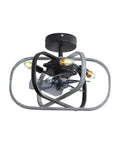 Caged Ceiling Fan With Lights And Remote Control, 18 Inch Dope Modern Industrial Chandelier Style Ceiling Fan With Light