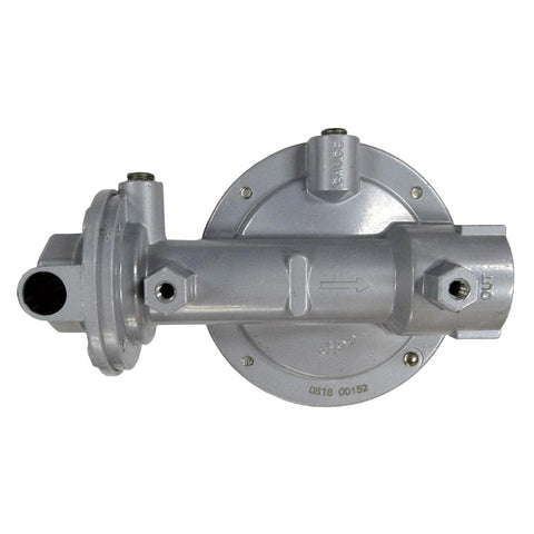 Fairview GR-968C two-stage propane regulator, compact silver metal with inlet and outlet ports