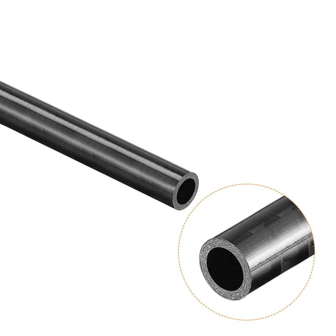 Carbon Fiber Round Tube 6mm OD by 4mm ID 400mm Length With 3K Glossy Wrap For RC Airplane Quad Copter Projects Two Piece Set