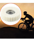 3 Piece Nylon Helical Planetary Gear Set With 8mm Bearings For E Bike Motors Durable White 36T Gear Kit Replacement shown in silhouette