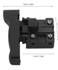 Close-up of a Rugged Reciprocating Saw Switch Replacement For Electric Chainsaw And Handheld Power Tools featuring a locking trigger.