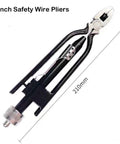 6 Inch Safety Wire Pliers With Automatic Spring Return Locking Design and Heavy Duty Wire Twister Tool