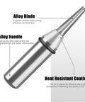 Cool Pro Carbide Router Bit With Tapered Ball Nose For Woodworking pros, 1/2 Inch Shank showing alloy blade and handle features.