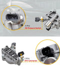 Close-up view of VVT Solenoid Spool Valve Kit with Gasket for Honda Accord Odyssey Pilot V6 3.0L 3.5L Engines, with connectors.