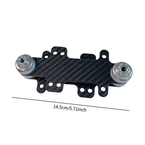Carbon Fiber Aluminum Alloy Skateboard Adapter Bracket For Land Surfboard, 14.5cm black gray replacement part
