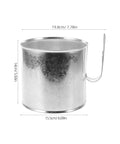 Sturdy Secure Fixing Ring For Cotton Candy Machine Packing Bucket Pro Grade Heavy Duty Durable Home And Commercial Use Accessory Keeps Bucket Stable And Prevents Slips During Candy Production And Packaging, silver metal, 19.8cm x 14cm