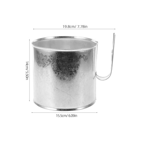 Sturdy Secure Fixing Ring For Cotton Candy Machine Packing Bucket Pro Grade Heavy Duty Durable Home And Commercial Use Accessory Keeps Bucket Stable And Prevents Slips During Candy Production And Packaging, silver metal, 19.8cm x 14cm