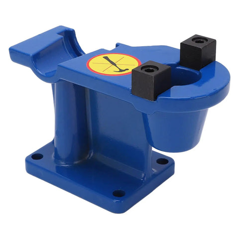 Universal CNC Tool Holder Fixture With Vertical And Horizontal Locking Aluminum Alloy Clamping System For Industrial Use BT30 Compatible Lightweight Yet Rugged For Easy Setup, blue base and locking blocks