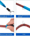 Wacky Rig Tool With Silicone O Rings Kit For Fishing Worms 3 4 Inch Senko Baits And 5 7 Inch Worms easy installation steps.