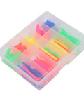 Top Tier Heat Shrink Tubing Kit For Pros And DIYers, Color Coded Wire Insulation Hoses That Shrink To Half Size For Solid Electrical Protection And Easy Organization In A Handy Storage Box, clear case