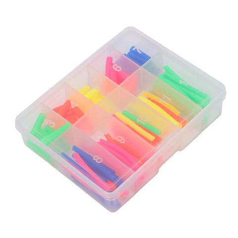 Top Tier Heat Shrink Tubing Kit For Pros And DIYers, Color Coded Wire Insulation Hoses That Shrink To Half Size For Solid Electrical Protection And Easy Organization In A Handy Storage Box, clear case