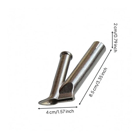 Stainless Steel Torch Nozzle Joining Adapter With Side Clamp Screw For Heat Tool Replacement Attachment Pro Grade Heavy Duty Quick Welding