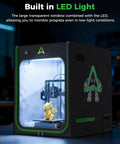 Led Lighting 3D Printer Enclosure Built To Last With Constant Temperature Fireproof And Dustproof Protective Cover 520x600x720mm