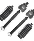 Six Piece Front Tie Rod End Kit With Inner And Outer Ends And Boots For 1996 2000 Honda Civic And Acura EL Direct Fit Replacement