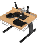 Experience Hella Smooth Routing Precision With This Portable Benchtop Router Table featuring heavy duty aluminum top and MDF surface.