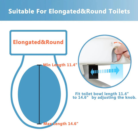 Super Steady Raised Toilet Seat With Secure Grab Bars And Anti Tip Legs Adds Five Inch Lift For Seniors Delivers Rock Solid Support And Makes Getting Up Easy As Pie