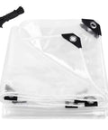 4x6 Ft Clear Tarp For Outdoor Use Heavy Duty PE Clear Vinyl Tarp With Reinforced Grommets Tear Resistant Waterproof Cover