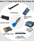 FC To LC Hybrid Fiber Optic Adapter Easy Swap Singlemode 9 125 Micron FC UPC Male To LC UPC Female with network tools