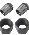 Two Pack Router Collet Replacement Kit One Half Inch Upgraded Beefed Up For Dewalt DW616 DW618 Series And MRC23EVS Models