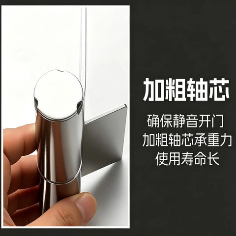 Built To Last Heavy Duty 304 Stainless Steel Door Hinges With Cover Plate Detachable Lift Off Hinge close-up, hand holding hinge