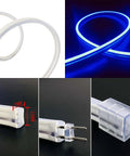 Neon Flex LED Light Strip Dope Double Sided Silicone Neon For Indoor Outdoor Signs 50ft 15m 110 To 120V AC IP65 Waterproof DIY Cuttable