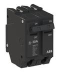 Heavy Duty 30 Amp Double Pole Circuit Breaker For Main Service Box with ON/OFF switches and UL rating.