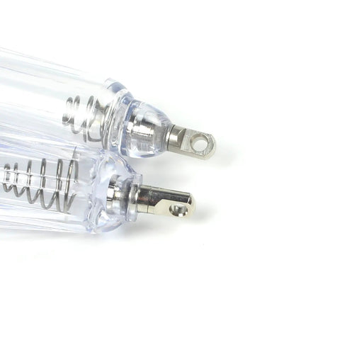Close-up of LED Underwater Fishing Light 5 Pack Deep Drop Bait Lure Lamp with metal connectors, 4.7 inch, waterproof design