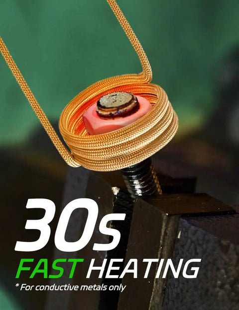 Induction Heater Kit 1100W 110V No Flame Rapid Heat For Rusty Nuts And Bolts Bolt Removal Tool in use on nut