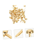 Must Have 100 Piece Paper Fasteners Brads For Scrapbooking And Card Making, Miniature Nails Tacks Set, Lightweight Brass Paper Brads